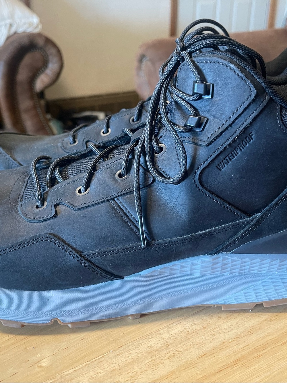 The North Face Men's Waterproof Hiking Shoes US 14 Black Gray Brown NF0A819J